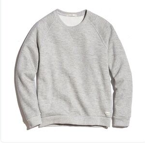 NWOT Marine Layer Women's Heather Grey Sherpa Crew Pullover,  M